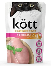 Kott для стерилизованных кошек с курицей в соусе